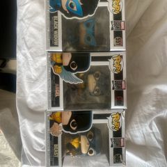 Marvel Funko Pops 80 Year anniversary- Black Widow, Beast and Angel, X Men damaged