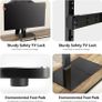 NEW SALE | Universal TV Stand for 27-55 Inch TV, Height Adjustable & 10 Degree Horizontal Adjustable Table Top TV Stand with 8mm Glass Base, Pedestal TV Mount Stand Bracket Max VESA 400x400mm Holds 40kg Image 5