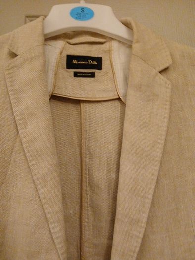 jacket  massimo dutti oatmeal /beige linen jacket 12