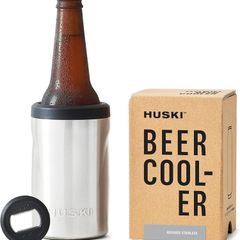 Huski Beer Cooler 2.0 | New | Premium Can and Bottle Holder | Triple Insulated Marine Grade Stainless Steel | Detachable 3-in-1 Opener | Works as a Tumbler | Best Gifts for Beer Lovers