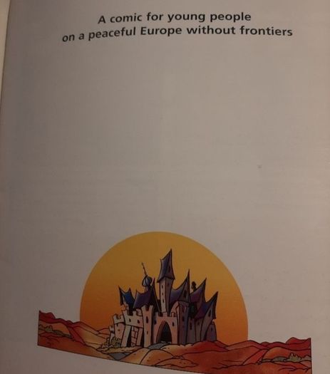 collectable a comic for young people on a peaceful Europe without frontiers
