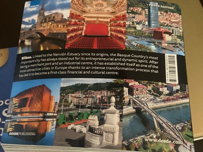 Large colourful book on bilbao