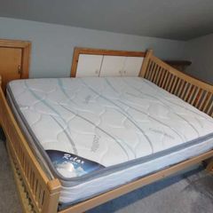 Double bed- with or without mattess