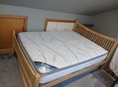 Double bed- with or without mattess