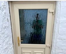 Pvc cream .patio  door