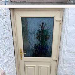 Pvc cream .patio  door