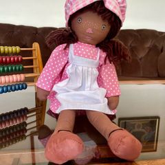 Vintage 1970s Pedigree Sarah Kay Black Rag Doll Ragdoll