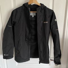 Regatta girls black raincoat