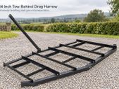 84 Inch Tow Behind Drag Harrow for ATV Tractor and Driveway Levelling