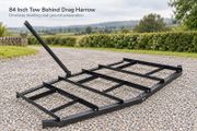 84 Inch Tow Behind Drag Harrow for ATV Tractor and Driveway Levelling