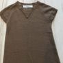 Zara ladies knit tan dress short sleeves size small Image 3