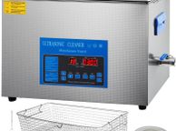 main image for ad 22L Ultrasonic Cleaner Machine Stainless Steel Ultrasonic Cleaning Machine Digital Heater Timer Jewelry Cleaning for Commercial Personal Home Use
