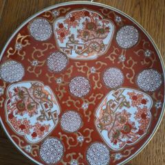 5 Chinese porcelain plates & incense container