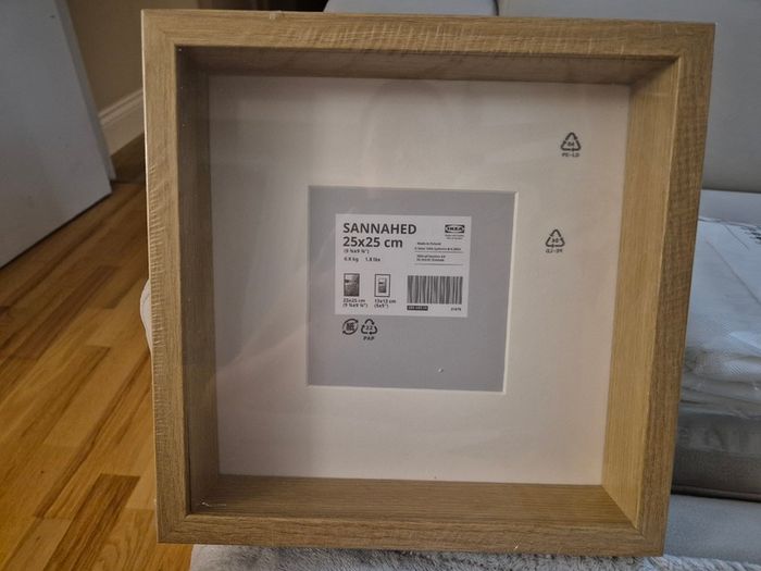 Ikea Sannahed photo frame,  oak effect 25 x 25 cm