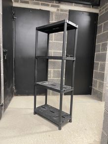 Plastic storage shelf