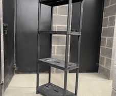 Plastic storage shelf