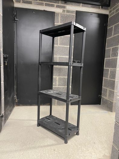 Plastic storage shelf