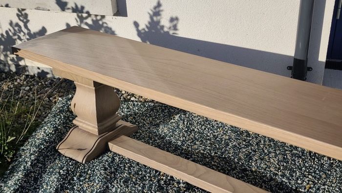 200cm Vintage Ash Dining Bench Like New