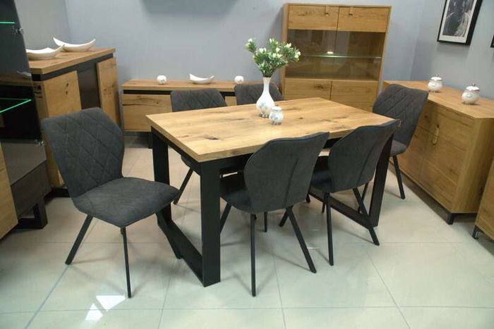 Cappuccino Stitch Dining Chair  Beige Chenille