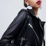 Whistles leather biker jacket Image 2