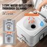 Toilet for Camping with Carry Bag, RV Toilet with 3.2 Gal Waste Tank, Push-Button Pressurized Flush Commode, Image 2