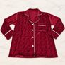 Burgundy Velvet Pyjamas Image 3