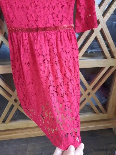 Red dress girls size 7-8 years Christmas