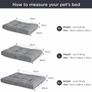 Waterproof Dog Bed Large - Washable Dog Cooling Bed Mattress with Oxford Fabric (MULTIPLE SIZES/COLOURS) Image 6