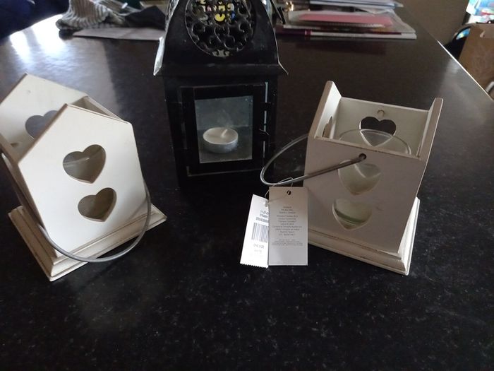Candle holders and lantern