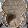 Vintage wicker peacock chair - mid century. Image 2