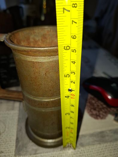 Rare 13 Piece Lot of Antique Chavagnat Tin Measuring Demi-Litre from Paris, France, dating  approximately 1800s.