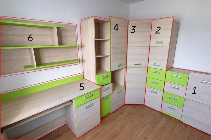 Child's room 6 furniture set