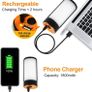 NEW SALE | LED Camping Lights, Rechargeable Camping Lanterns with 400LM 5 Light Modes Water-Resistant, Portable Emergency Tent Lights for Camping Power Cuts Hiking (Orange, 2 Pack) Image 2