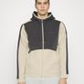 BOSS Mens Saggy 1 Cotton-blend zip-up hoodie with logo-tape inserts, Jacket Image 2