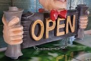 Open/Closed Shop Barber Sign