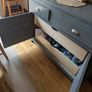 Pine dresser kitchen hutch with 2 x drawers and pull out drawers Image 5