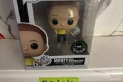 Morty with Shrunken Rick Funko &amp; free keychain