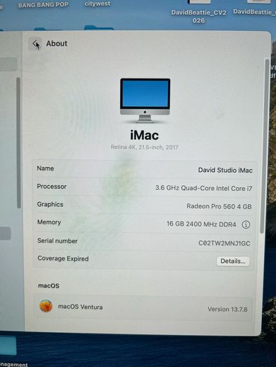 Apple iMac 21.5" 2017 4k
