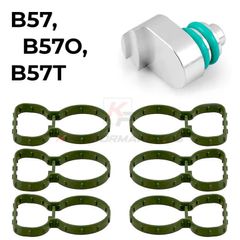 BMW B57 Intake Manifold Plug - Swirl Flap Delete Kit designed for B57, B57O, and B57T engines.