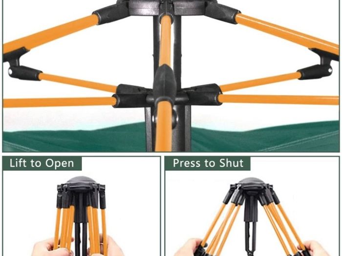 Hydraulic Dome Tent Canopy for Camping Automatic Waterproof Tents 3-4 Person Canopy Easy to Set up MULTIPLE COLOURS AVAILABLE (FREE POSTAGE)