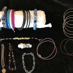 Assorted bracelets and rings