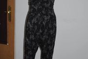 Grey animal print jumpsuit ankle length by Ellie Louise size UK12 EU40  Perfect condition Postage included