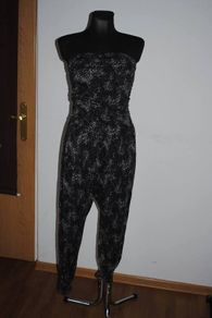 Grey animal print jumpsuit ankle length by Ellie Louise size UK12 EU40  Perfect condition Postage included