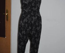Grey animal print jumpsuit ankle length by Ellie Louise size UK12 EU40  Perfect condition Postage included