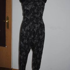 Grey animal print jumpsuit ankle length by Ellie Louise size UK12 EU40  Perfect condition Postage included