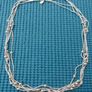 Vintage 925 Sterling Silver Multi Strand 5 Layer Bead Ball Chain Necklace 22.4g L-18" Image 3