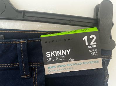 Dark navy skinny jeans brand new size UK 12