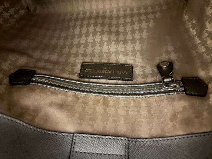Karl Lagerfeld Silver Grey Handbag
