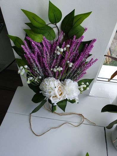 Lavender chair/ pew ends