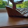 Ladies Silver wedge sandals NEW Size 37 with tags and box Image 2